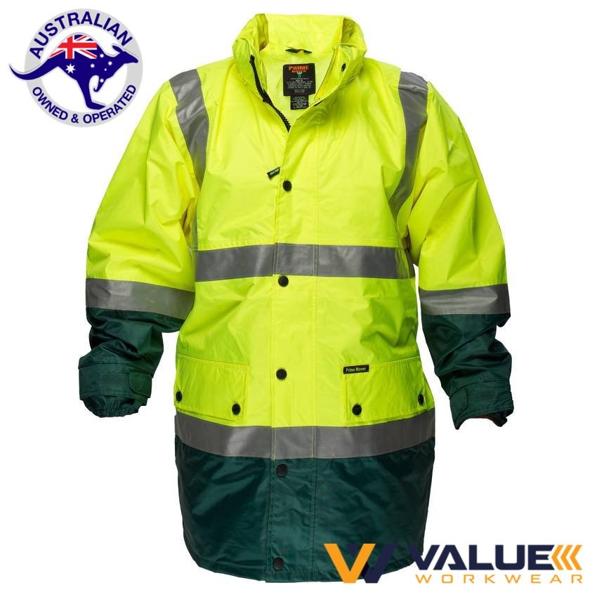 Portwest Lightweight Hi-Vis Rain Jacket with Tape MJ306 - Value Workwear