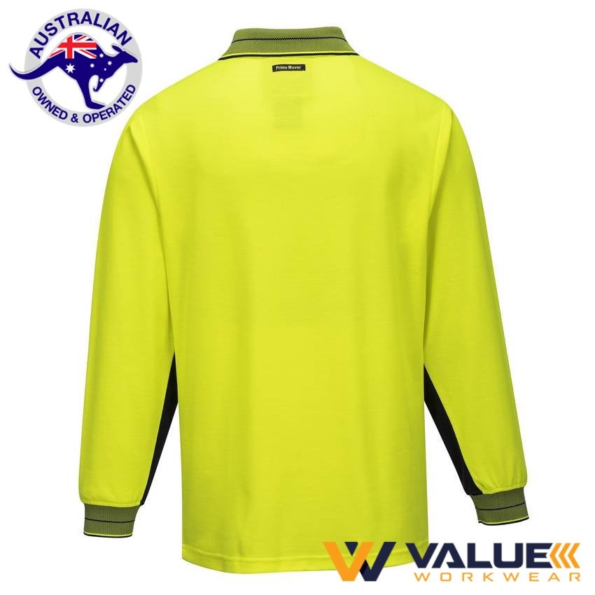 Portwest Long Sleeve Cotton Comfort Polo MP213 - Value Workwear
