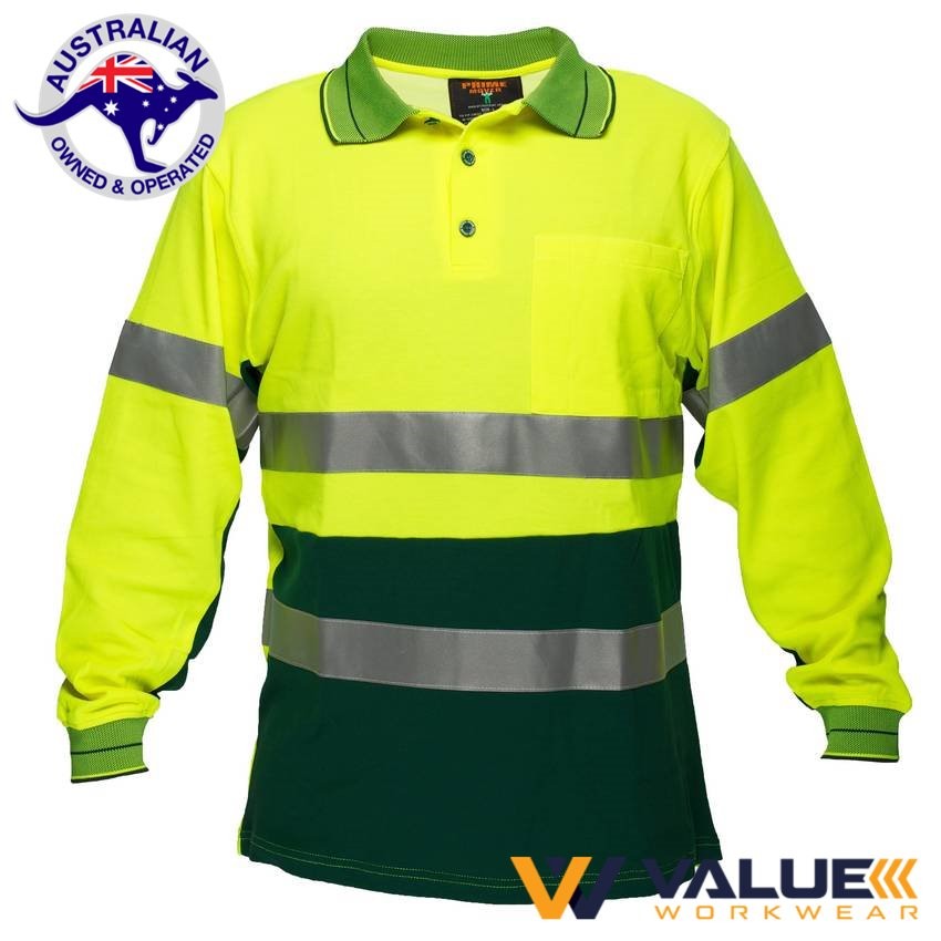 Portwest Long Sleeve Cotton Comfort Polo with Tape MP313 - Value Workwear