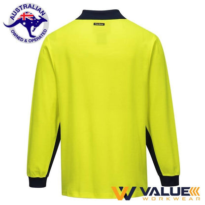 Portwest Long Sleeve Food Industry Cotton Comfort Polo MF213 - Value Workwear
