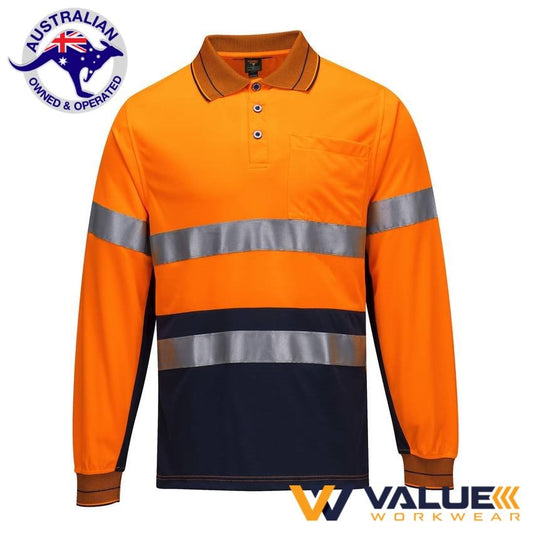 Portwest Long Sleeve Micro Mesh Polo with Tape MP513