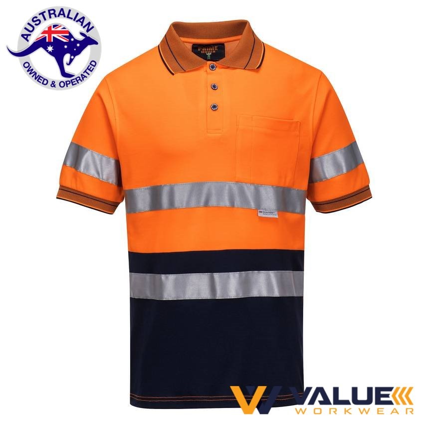 Portwest Short Sleeve Cotton Comfort Polo with Tape MP310