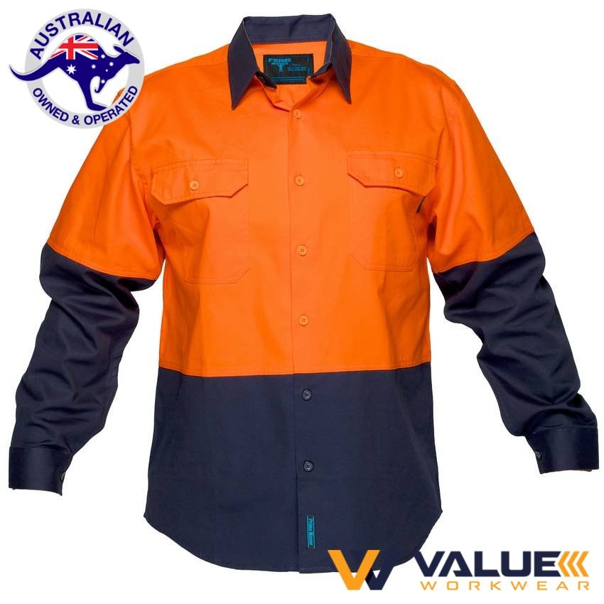 Portwest Cotton Drill Shirt - Long Sleeve MS901