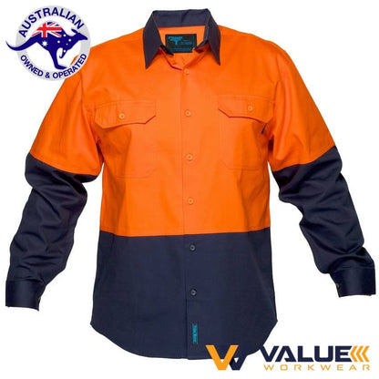 Portwest Cotton Drill Shirt - Long Sleeve MS901